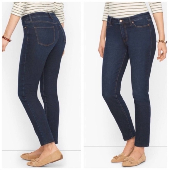 Talbots Jeans Talbots Slim Ankle Flawless Five Pocket Curvy Dark